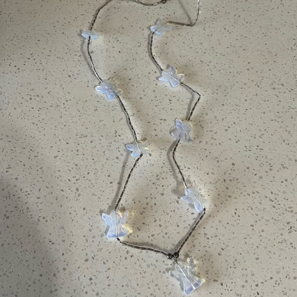 Elegant Silver Butterfly Necklace